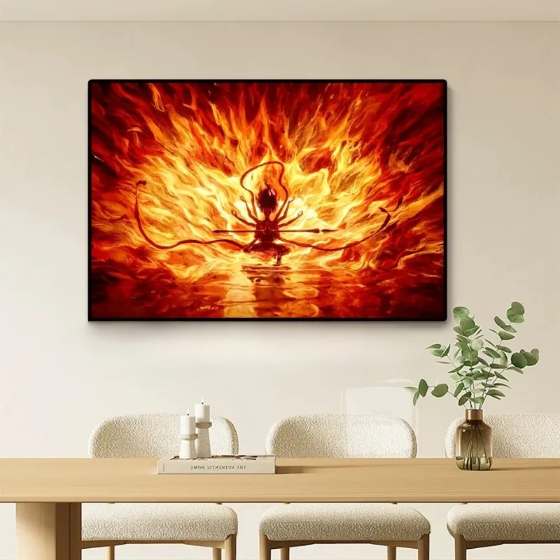 Nezha 2 The Magic Children Make Waves, Hanging Paintings, Movies, Anime Posters, Murals, Esports Rooms Home Decoration Paintings