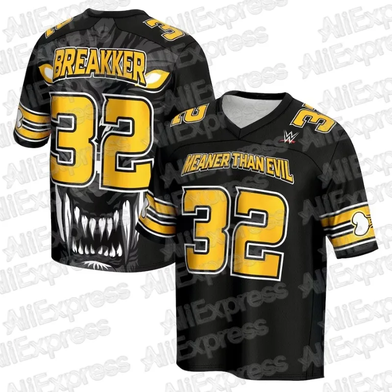 

2025 Summer Wrestling Fans T-shirt WWE Bron Breaker Shirt 3d Printing Sports Leisure Dry Quickly Breathable Men's T-Shirt MOTO