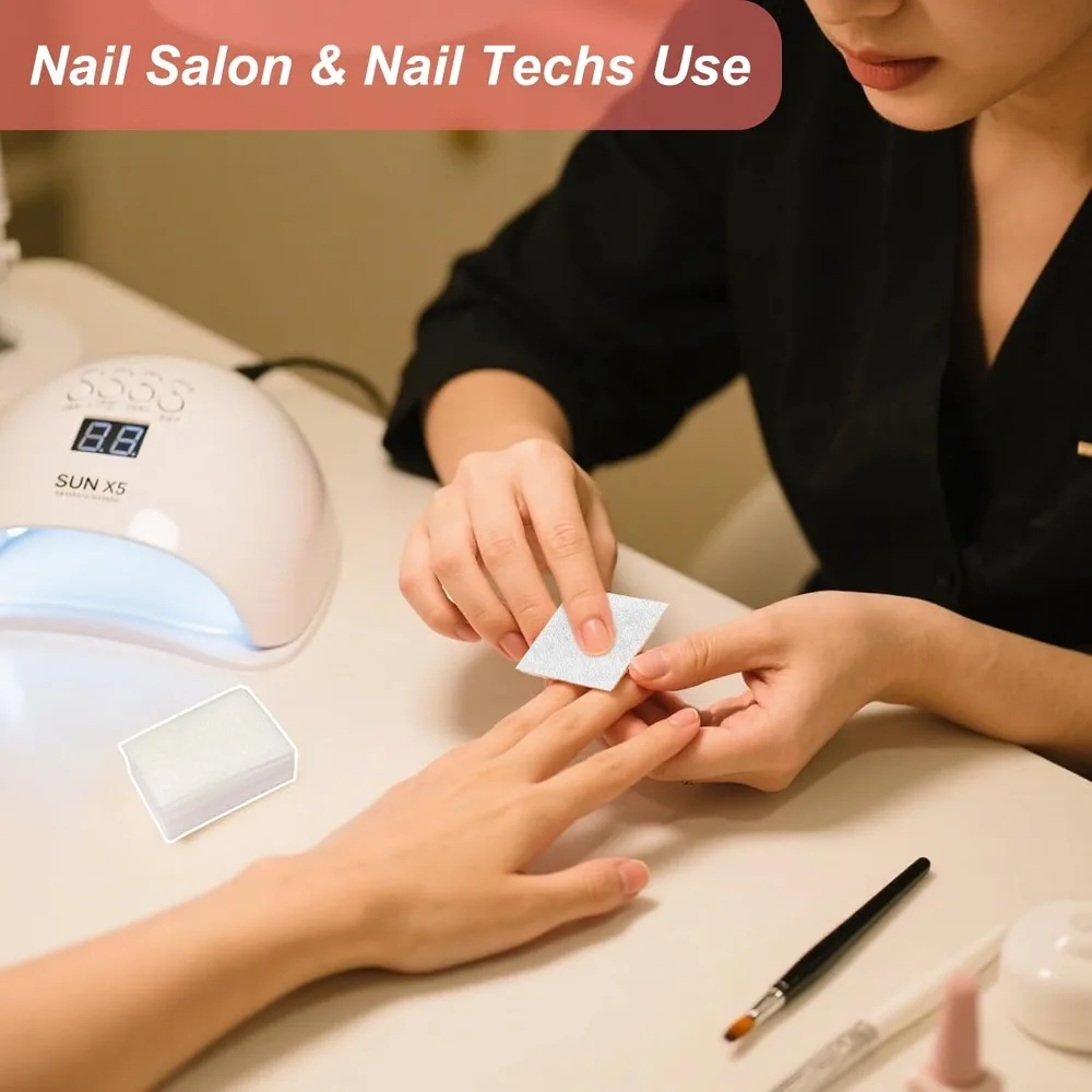 Lint Free Nail Wipes - 270 Pcs Thick Absorbent Cotton Pads for Gel Polish Removal and Manicure at Home or Salon view 6