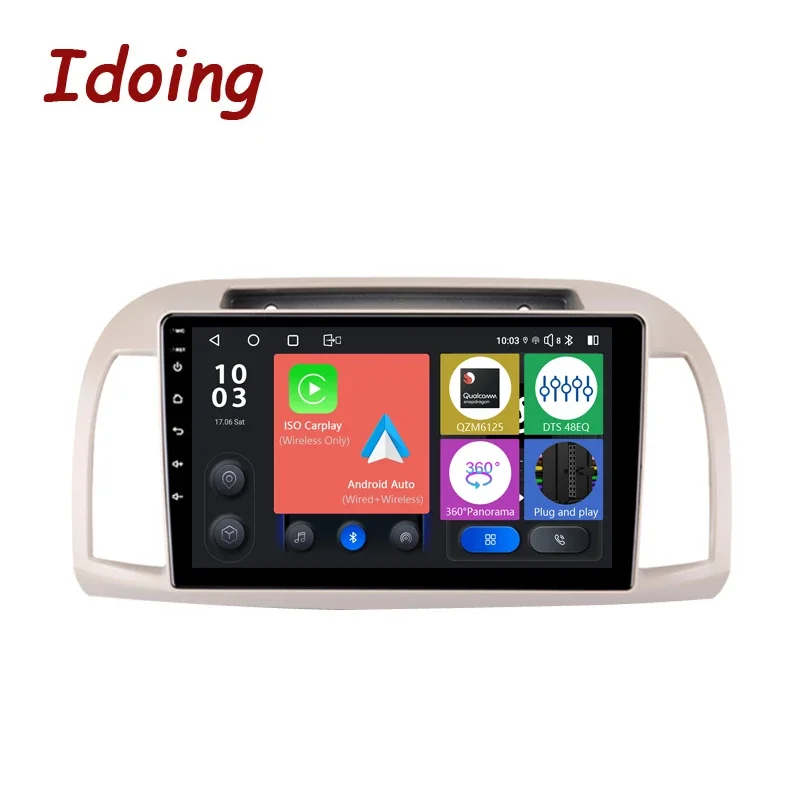 Idoing Car Stereo Head Unit 2K For Nissan March 3 K12 2002-2010Android Radio Multimedia Video Player GPS Navigation Audio No2din