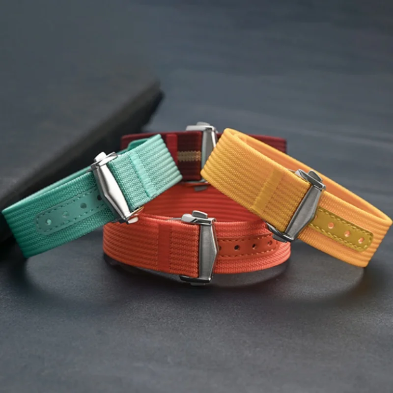 حزام نايلون واحد عالمي مقاس 20 مم لكواكب أوميغا مونسايتش - شريط ترقية ناعم ومريح بدون خدش