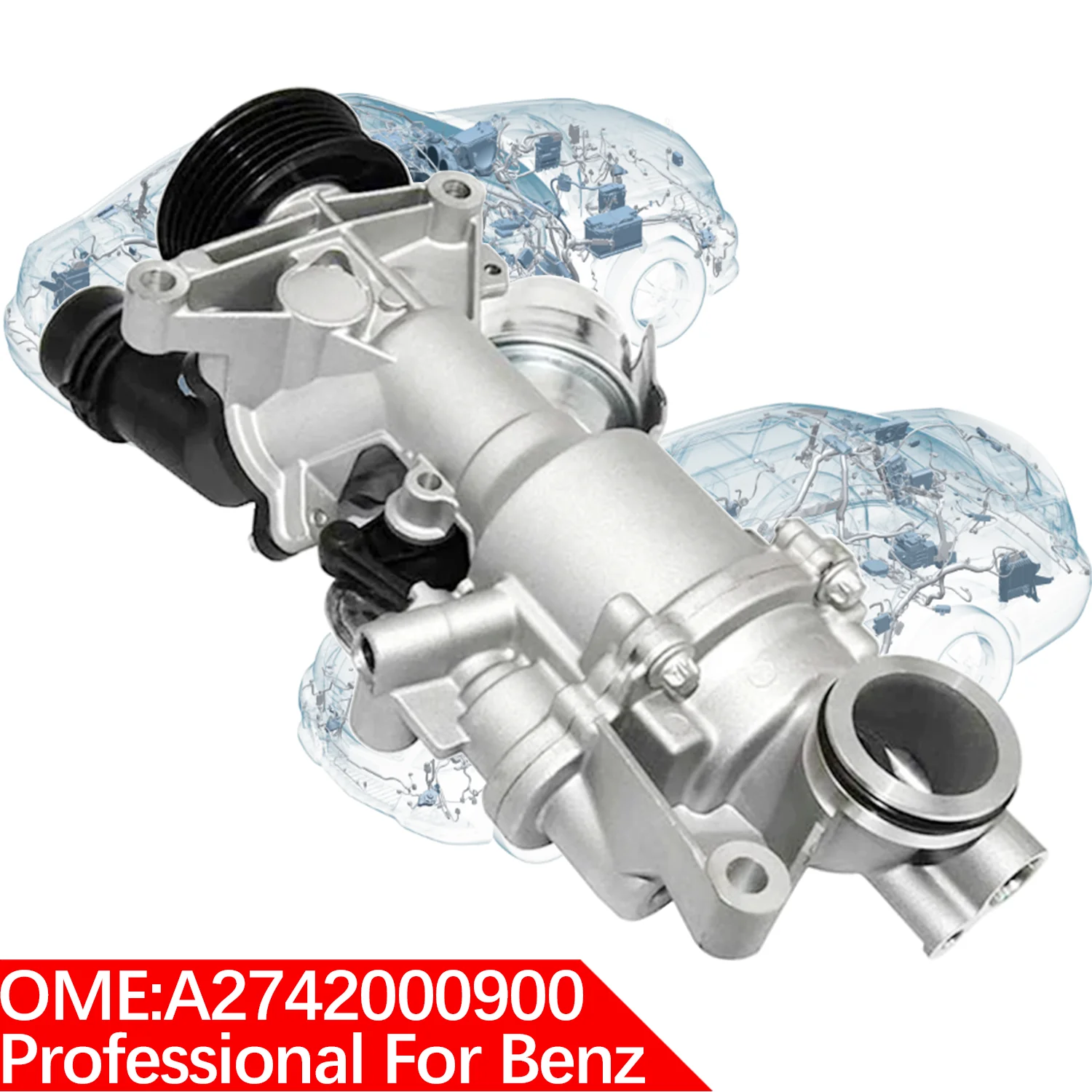 For Mercedes-Benz A2742000900 W907 Sprint C205 S205 W213 C253 SLC200 GLC300 E200 C350 SLK300 M274 engines car Coolant Water Pump