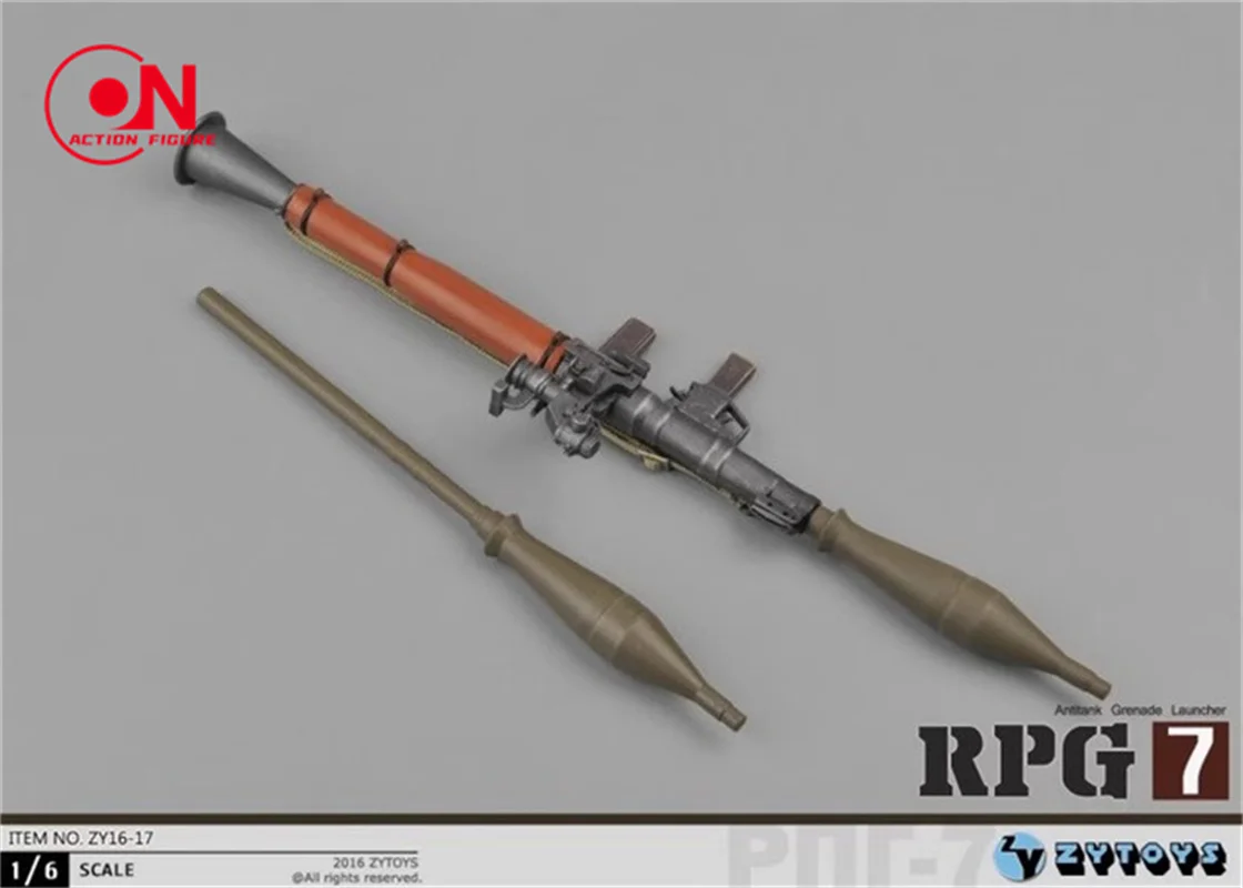ZYTOYS 1/6 ZY16-17 солдатская сцена игрушка RPG-7 пистолет модель оружия подходит для 12 дюймов мужской женский экшн-фигурка тела