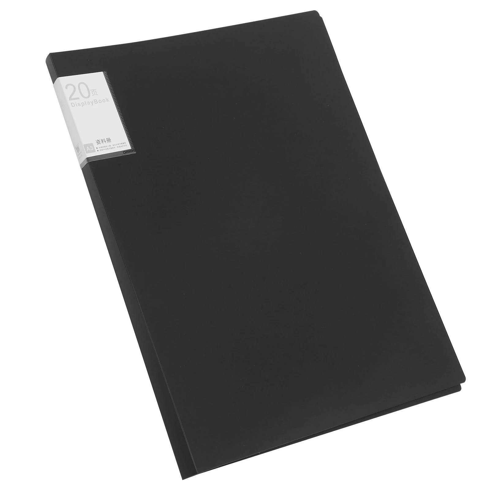 

20 Page A3 Transparent Document Folder File ganizer Storage Display Booklet for Office Home School Art Carrying Folder Business