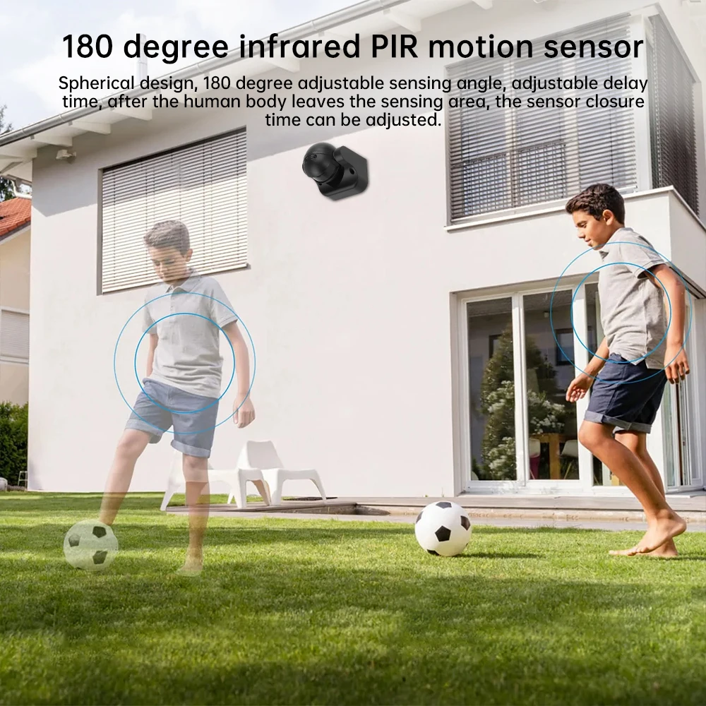 AC110-240V Automatic PIR Infrared Motion Sensor Detector Double Probe Induction Movement Light Switch Outdoor IP65 180°