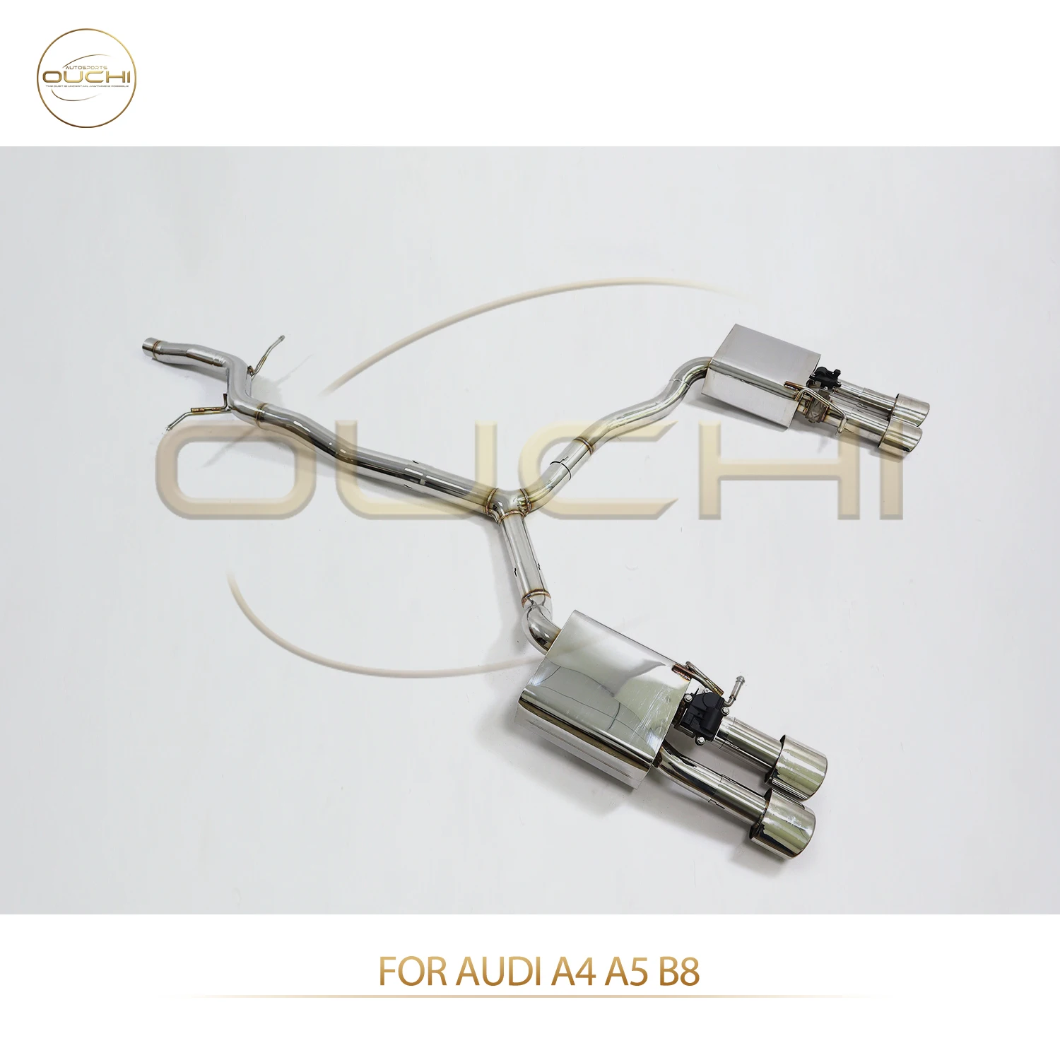 

OUCHI Performance Racing Exhaust for Audi A4 A5 B8 Aggressive Sound Deep Loud Stainless Steel Easy Installation