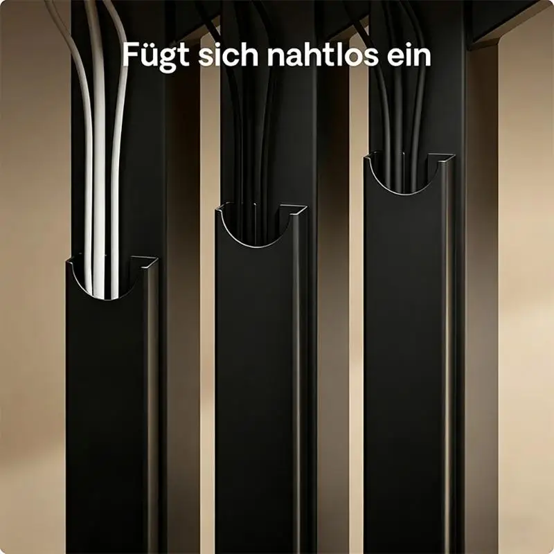 14-Zoll-Kabel-Organizer mit leistungsstarken Magneten sichert mehrere Kabel ohne Bohren von Löchern für Tische und Arbeitsplätze – Detail 9