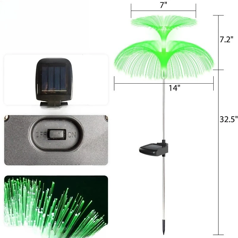 

Garden Outdoor Solar Light PVC Body Waterproof Light Emitting Diode with Soft Warm White for Garden Emitting Diode
