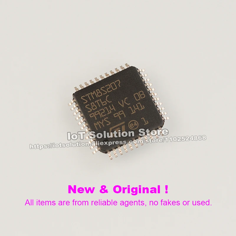 STM8S207S8T6C LQFP-44 10x10x1,4 мм STM8S207S8T6CTR