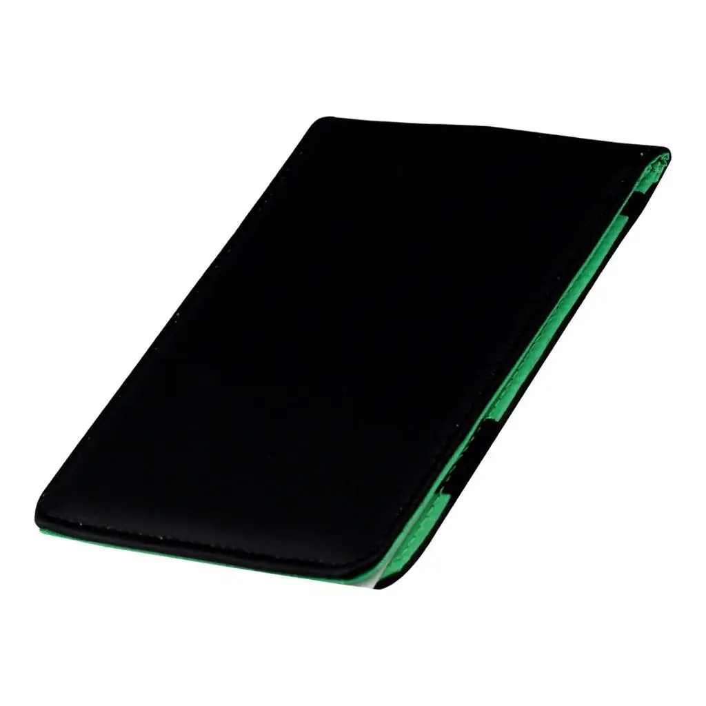 Durable PU Leather Golf Scorecard Holder Waterproof Folded Score Tracking Supply for Golf Practice Tool