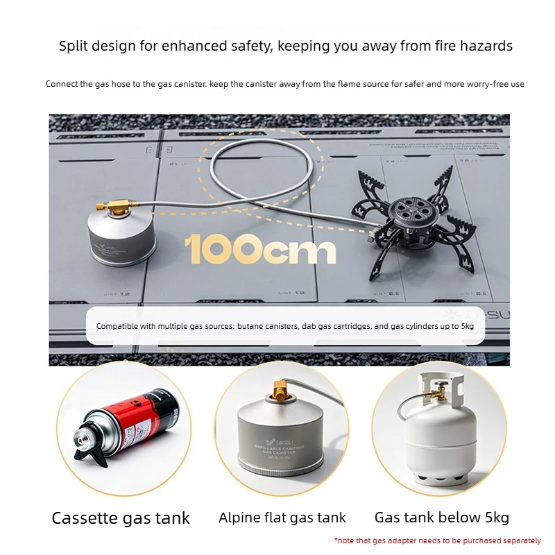 BUERK New UFO Stove Portable Folding Camping Stove Lightweight Windproof Outdoor Gas Burner For Camping Picnicking Travel - view 6