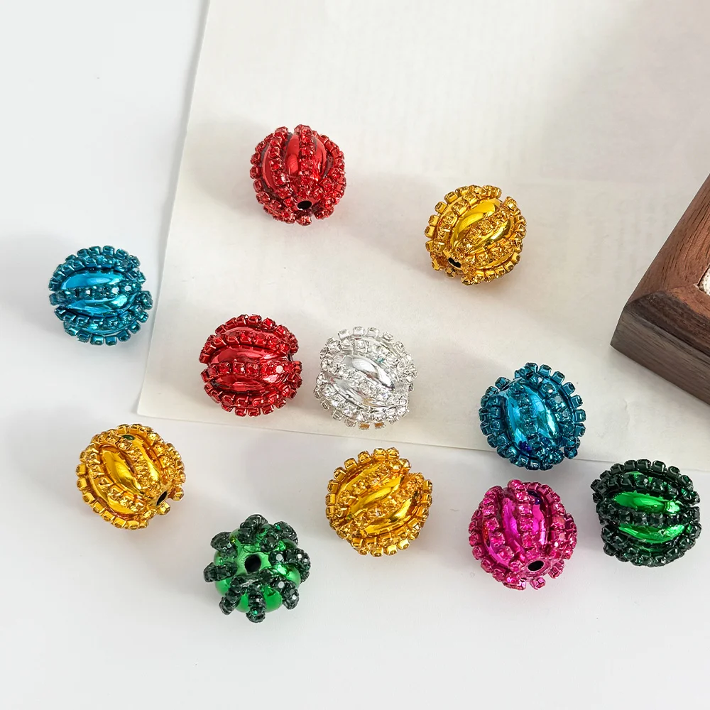 

Cordial Design 50Pcs 18*18MM DIY Christmas Bead/CCB Rhinestone Effect/Hand Made/Jewelry Findings & Components/Round Shape #19216
