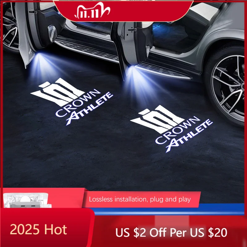 

Колпаки ступиц, светодиодный дверной светильник, лазерный проектор с логотипом, призрачная теневая лампа для Toyota Crown JZS171 JZS171W JZX175 GRS180 GRS200