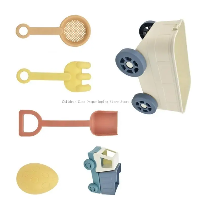 لعب الصيف 6/8 قطع لعبة الرمال وماء مجموعة مثالية للأنشطة الشاطئية والمتنزه والفناء الخلفي