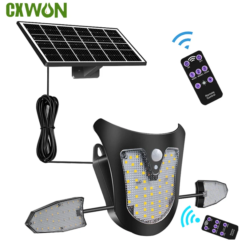 

Super Bright Solar Lamp 115led Solar Security Lights with Remote IP65 Waterproof Garden With 3 Mode Energy Saving Lighting