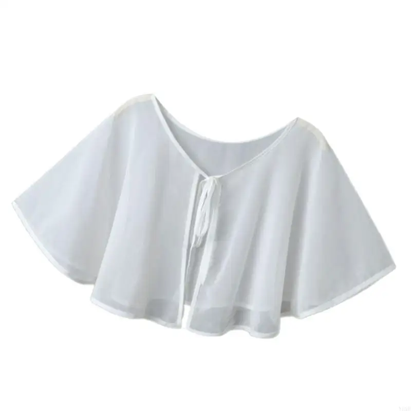 女性の男性のための日焼け止めのエレガントな折りたたみ式シフォンラップ