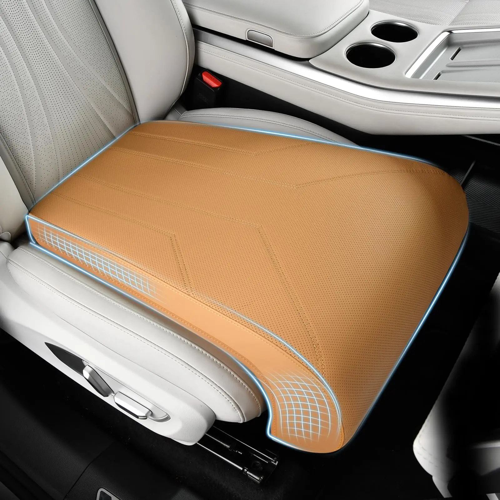 

Car Seat Leg Support Cushion Universal Memory Foam Leg Rest Pad For Driver Office Chair