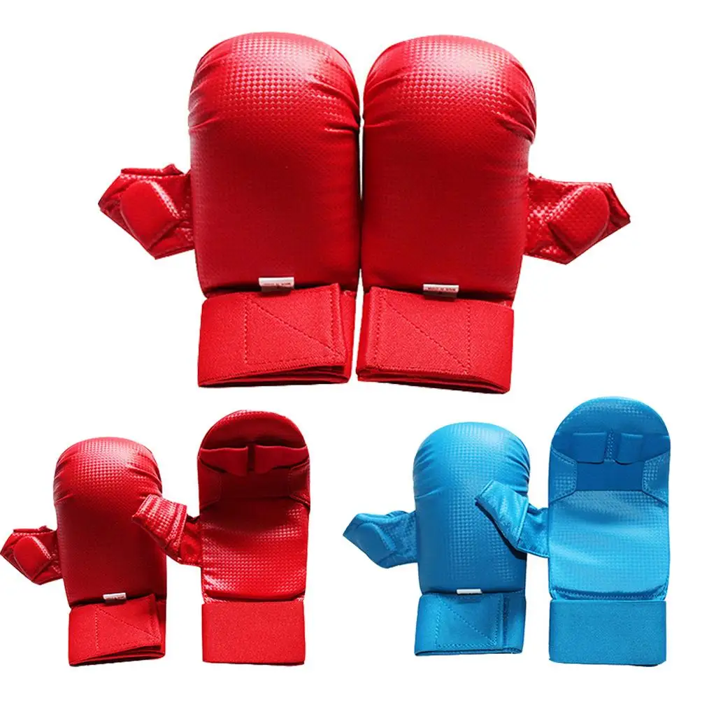 

PU Leather MMA Thai caseing Thai Training Punching Bag Half Sparring Boxing Gym Gloves with Open Palm S-XL