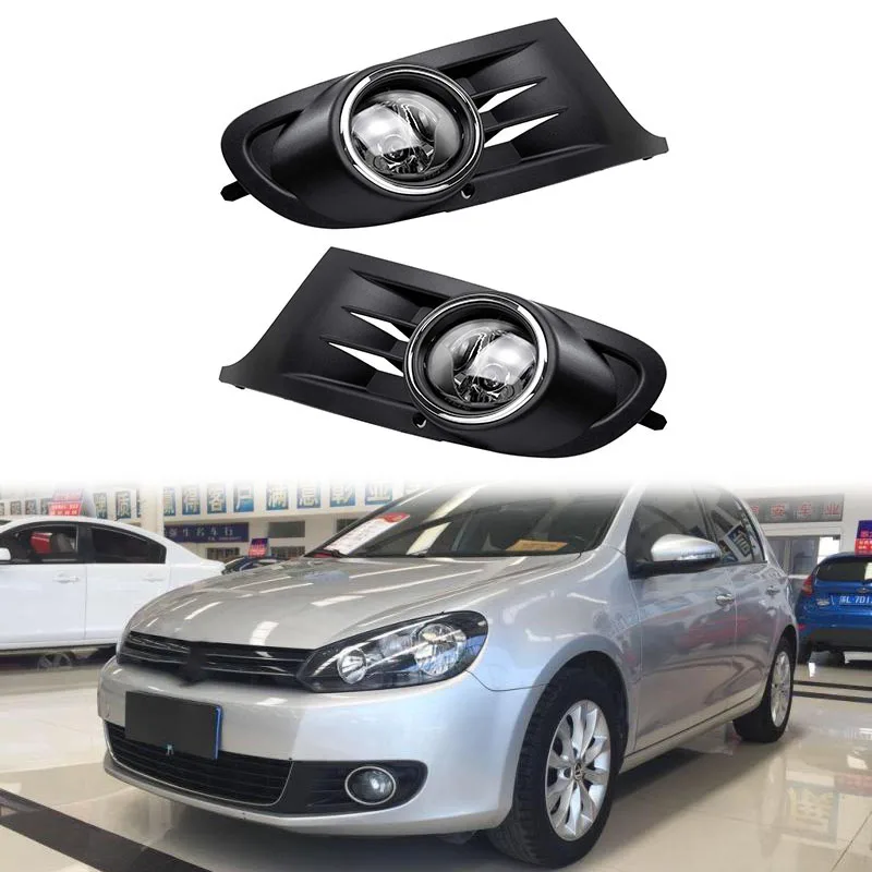 

1 пара Cear Lens Галогенные Противотуманные лампы Driver, сборка со стороны пассажира для MK6 Golf/TDI Jetta Sportwagen 2010-2014