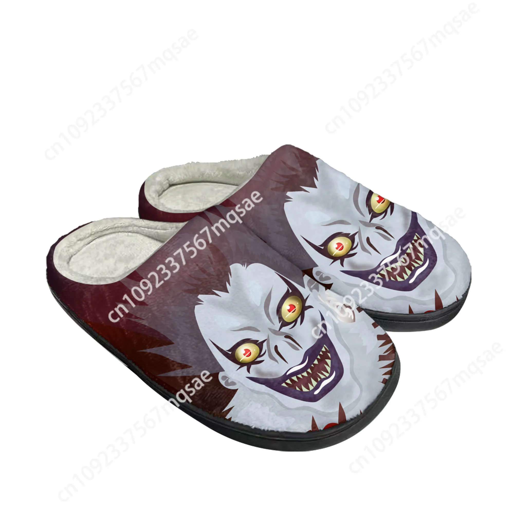 Ryuk Horror Halloween Death Note Home Cotton Custom Slippers Mens Womens Sandals Plush Casual Keep Warm Shoes Thermal Slipper