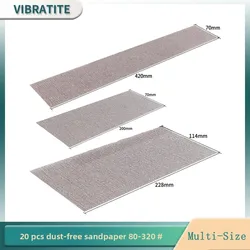 Disco de lijado de gancho y bucle sin polvo, malla surtido de grano 80-320 #, hojas de pantalla de lijado para paneles de yeso de madera y Metal automáticos, paquete de 20