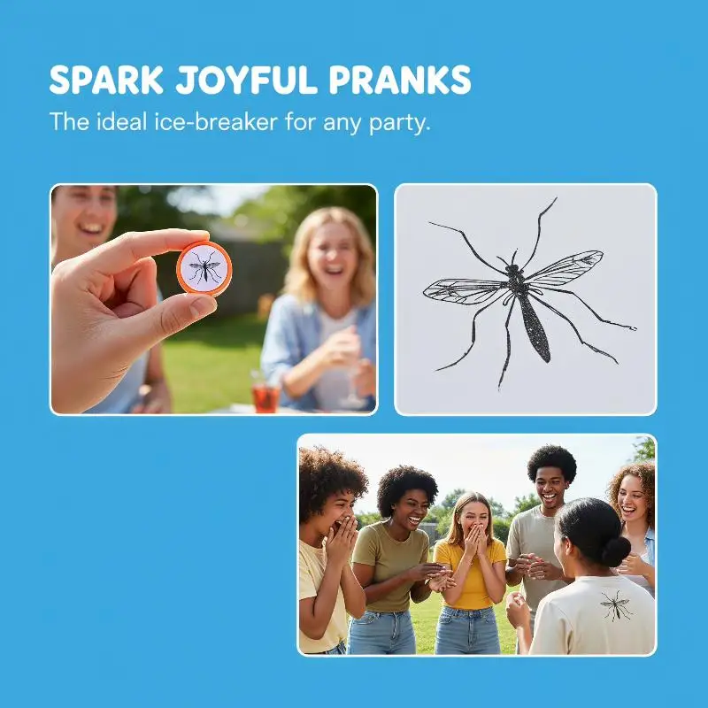 Mosquito Pattern Self Inking Stamps Clear Imprint Assorted Colors For Kids DIY Crafts Scrapbooking Classroom Reward Activities