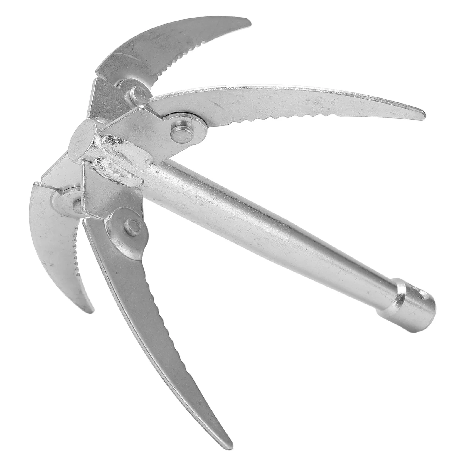 Fishing Water Grass Knife with 10m Rope Foldable Galvanized Iron Rust Resistance  Weed Remover Fishing  Weed Remover