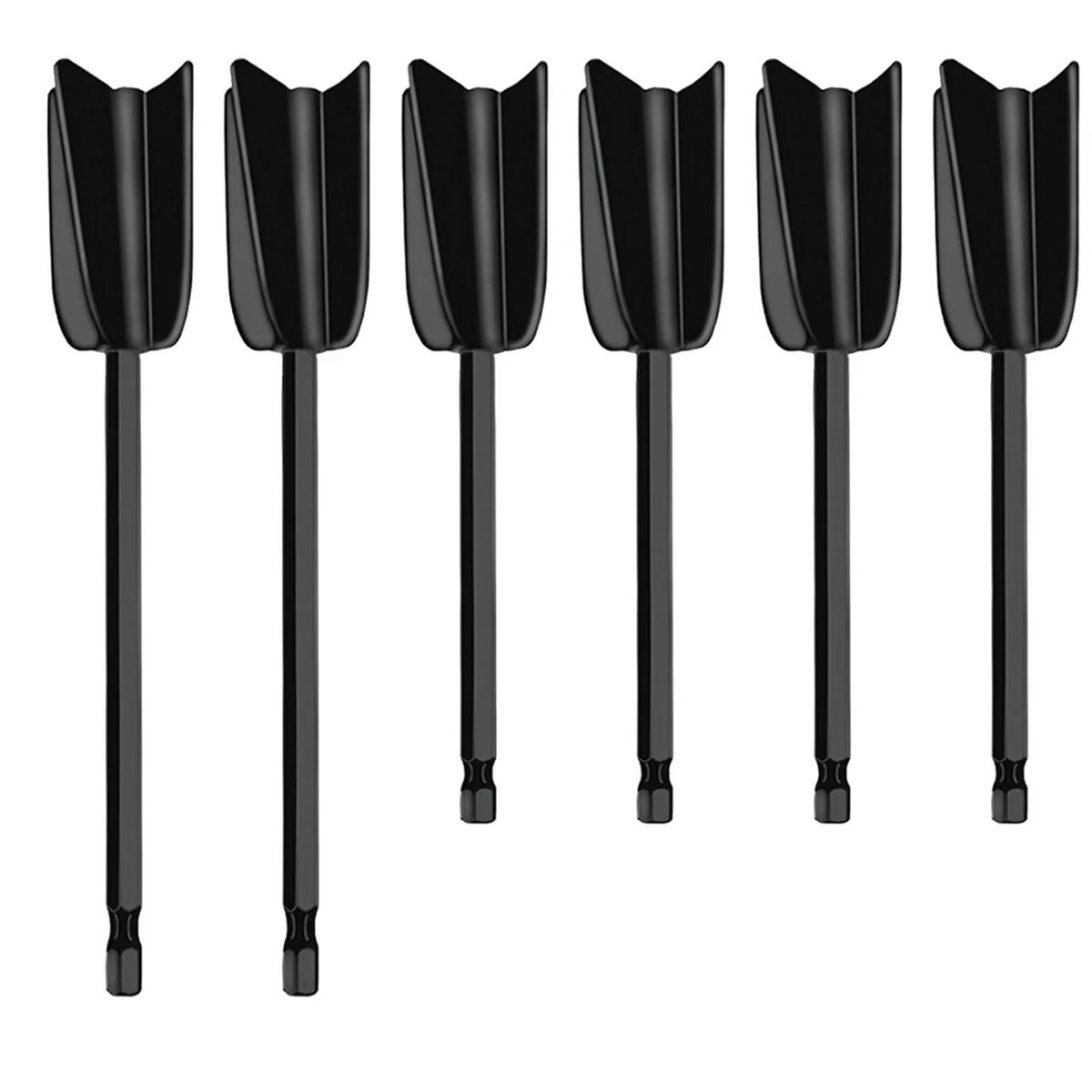 6Pcs Drill Mixer Attachment,Mixer Drill Attachment Resin Mixer Paddles Epoxy Mixer Attachment for Mixing Paint Stirrer