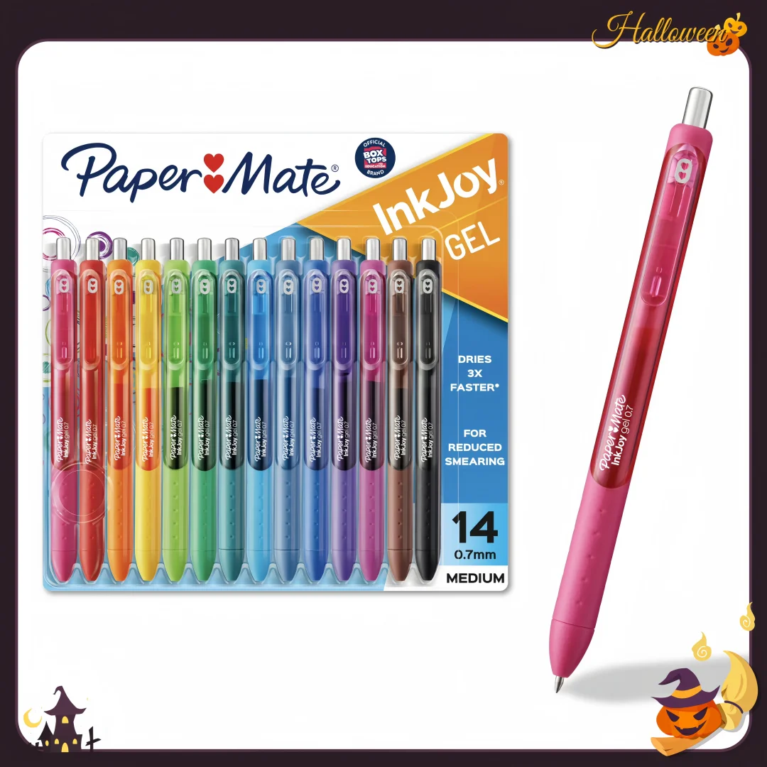 

Гелевые ручки Smooth InkJoy, 14 шт., средняя точка 0,7 мм для заметок и ведения журналов, яркие цвета