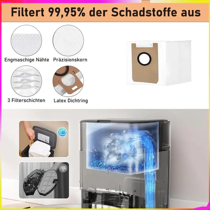 M04K For Airrobo T20 Robot Vacuum Cleaner Main Side Brush Hepa Filter Mop Cloth Dust Bags Accessories