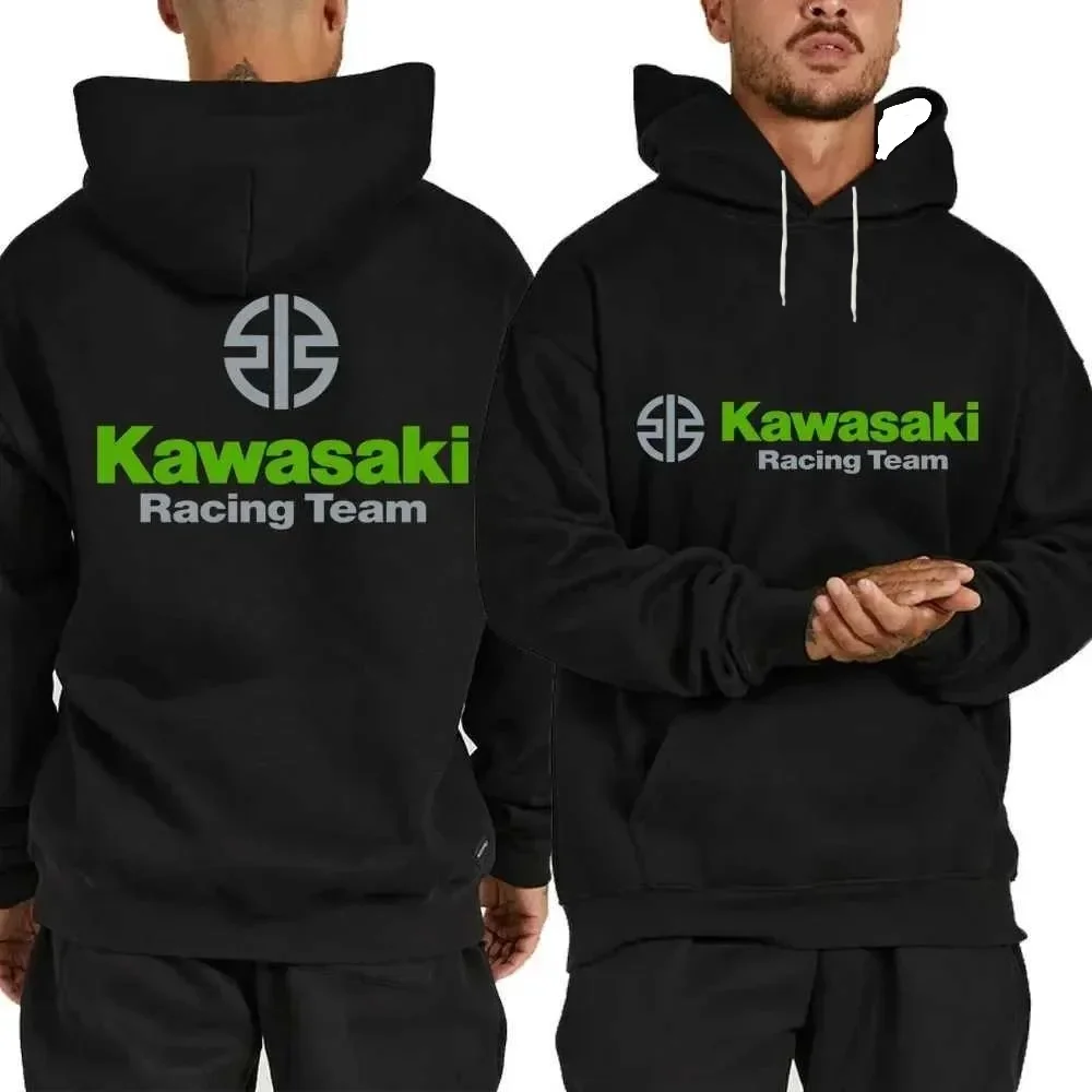 

Kawasaki мотоциклетная спортивная толстовка для беговых лыж, спортивная толстовка с длинными рукавами и 3D принтом для езды на мотоцикле