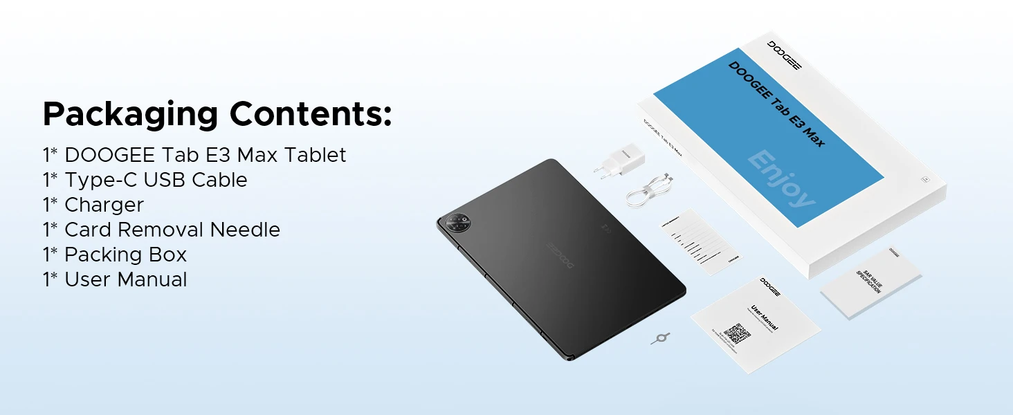 DOOGEE Tab E3 Max 2 IN 1 Tablet-PC Android 16 Gemini AI 14'' 2,2K-Display 48GB(8+40) RAM 256GB ROM 13500mAh Akku Smart Pads – Detail 33
