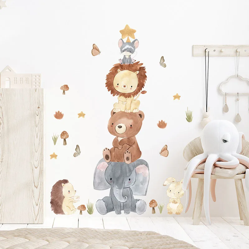 Folding Arhat Small Animal Wall Sticker Bedroom Children's Room Home Decoration For Wall Art Self Adhesive Painting Waterproof