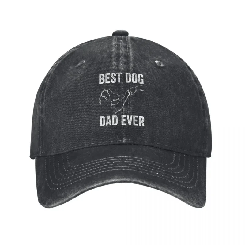 Vintage Dog And People Punch Hand Baseball Caps Men Women Distressed Cotton Sun Cap Animal Friendship Ever Outdoor Workouts Hats