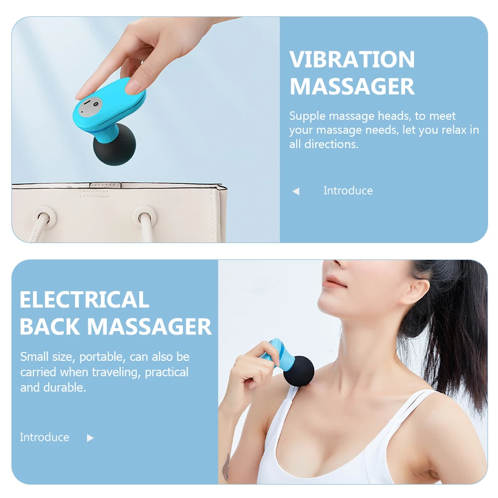 

Mini Handheld Electric Muscle Massage Tool Body Portable Pocket Deep Tissue Relaxing Gear Small Back Vibration Device For Body