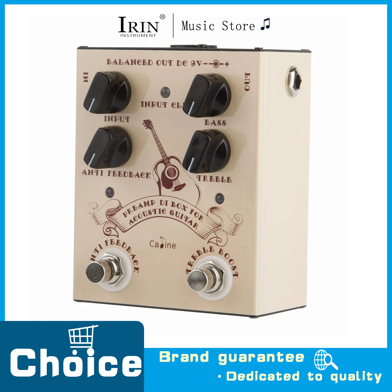 

CP-40 Acoustic Guitar Effect Pedal DI Box Cabinet Simulator Pedal Preamp Guitar Portable Accessories﻿&Parts