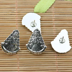 10pcs 20*16mm tibetan silver religious NTRA SRA DEL pushpins design EF2391