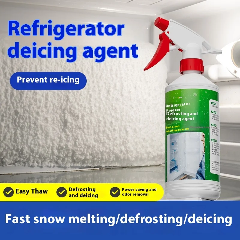 500ML Refrigerator Freezer Defrosting Agent Household Defrosting Anti-icing De Icing Snow Melting Removal Thawing Cleaning Agent