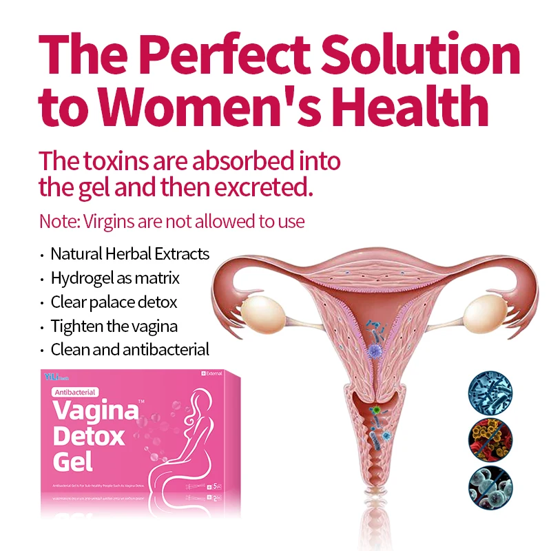 Vagina Detox Gynecological Gel 5Pcs Womb Detoxification Cleaning Women Vaginitis Care Vaginal Tighten Feminine Hygiene Products