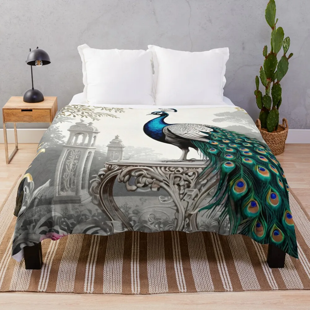 

The Proud Peacock Throw Blanket Sleeping Bag Luxury Throw Softest Blankets