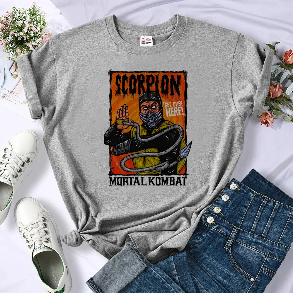 Mortal Kombat Tee women manga tshirt female 2000s clothing