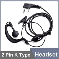 UV18Pro Headset 2 Pin QuanSheng UVK5 Earpiece UVK6 UV5R Plus BF DM-1701 UV17 Plus Walkie Talkie Air Tube Headphone Two Way Radio