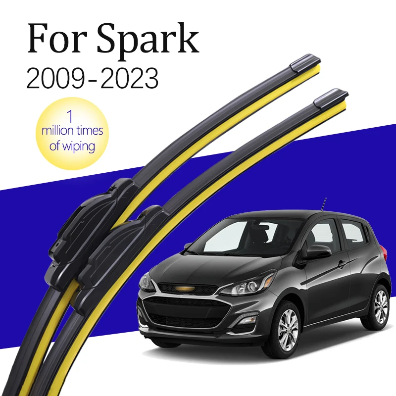 

Для Chevrolet Spark 2009-2023 щетки стеклоочистителя переднего стекла, аксессуары для лобового стекла, аксессуары для окон, автомобильные аксессуары