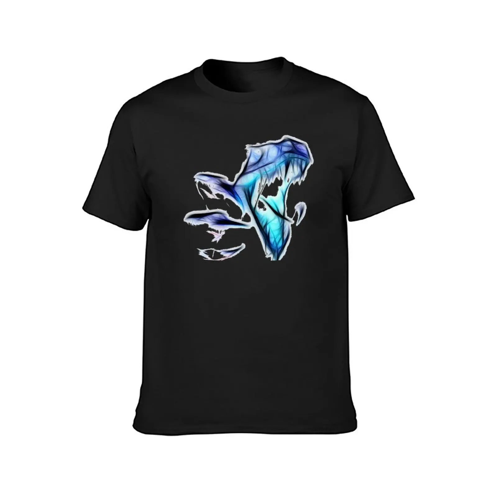 Velociraptor-Graffiti Graphic T-shirts masculinas, Blanks personalizados, grandes e grandes