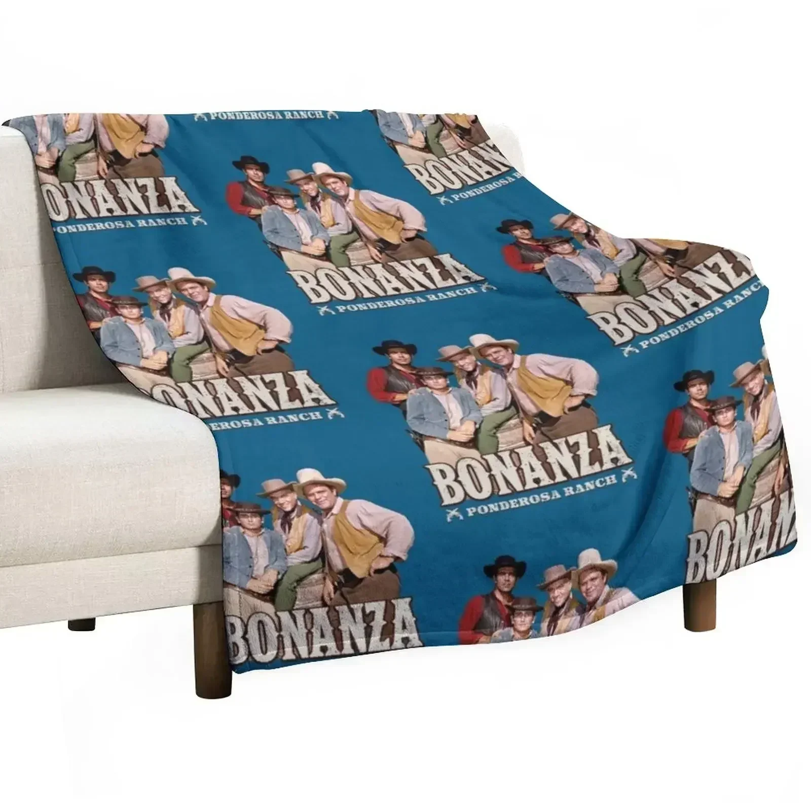 

BONANZA / PONDEROSA RANCH Throw Blanket Retros Softest Weighted Giant Sofa Blankets