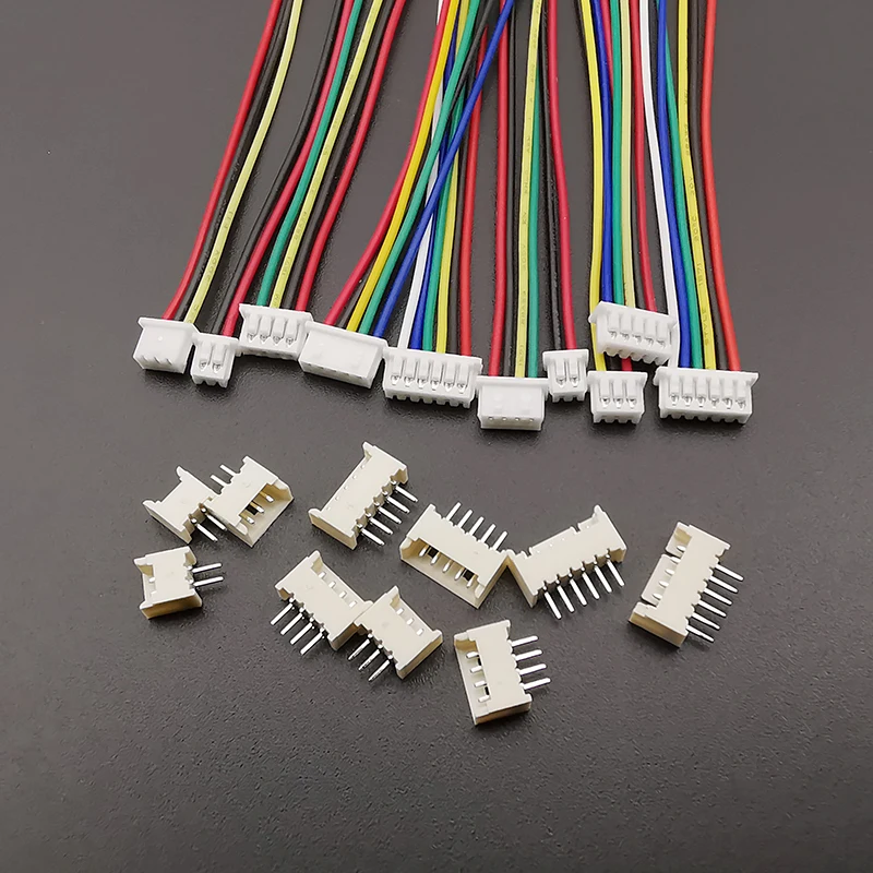 10Sets Mini Micro JST 1,25 1,25mm Pitch Männlich Weiblich Stecker 2/3/4/5/6/7/8 Pin Stecker Mit Terminal Drähte Kabel Buchse 28AWG – Detail 3