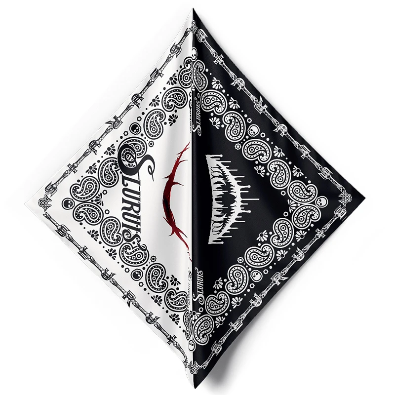 55*55 سنتيمتر بيزلي الهيب هوب ساحة باندانا في الهواء الطلق الدراجات متعددة الوظائف عصابة رياضية للرأس للجنسين الجمجمة الكاجو المطبوعة منديل #4