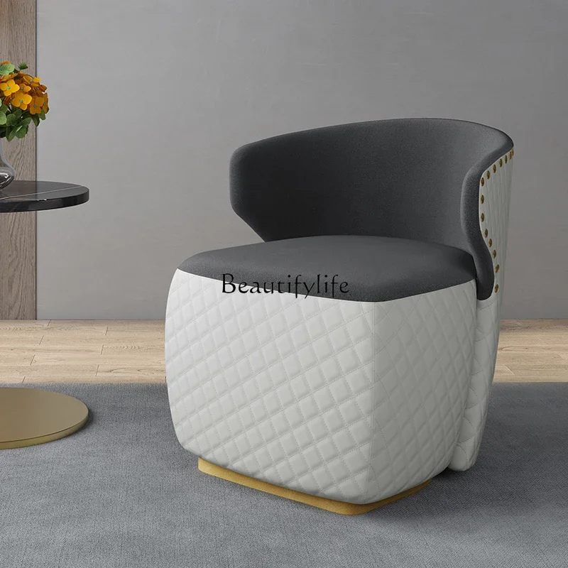 

13Light luxury designer single chair creative leisure Nordic single back chair home