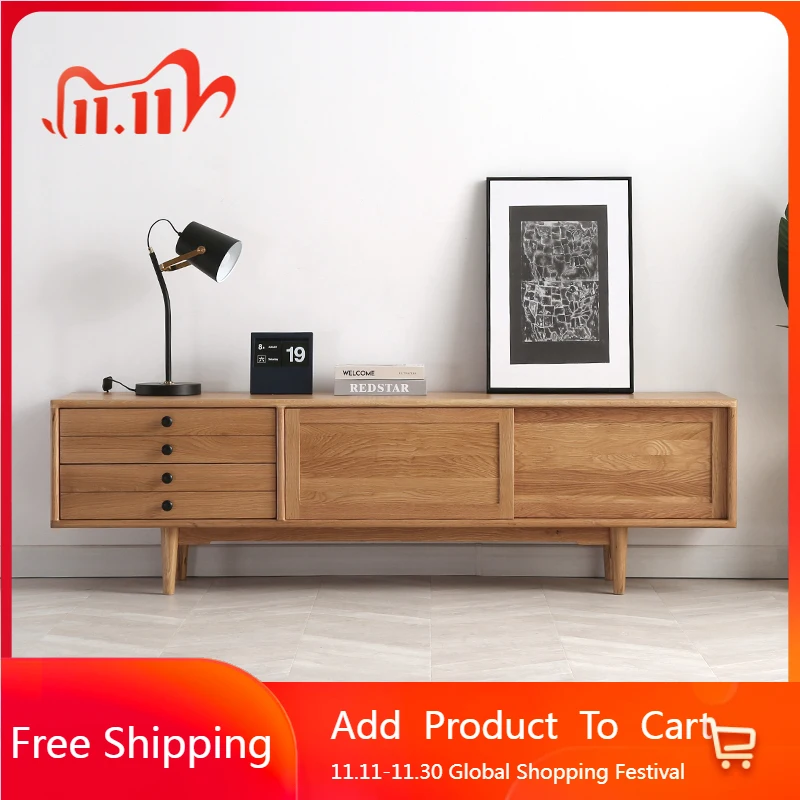 

Wood Minimalist Tv Table Industrial Designer Movies Drawers Center Tv Stands Universal Organizer Storage Muebles Home Furniture