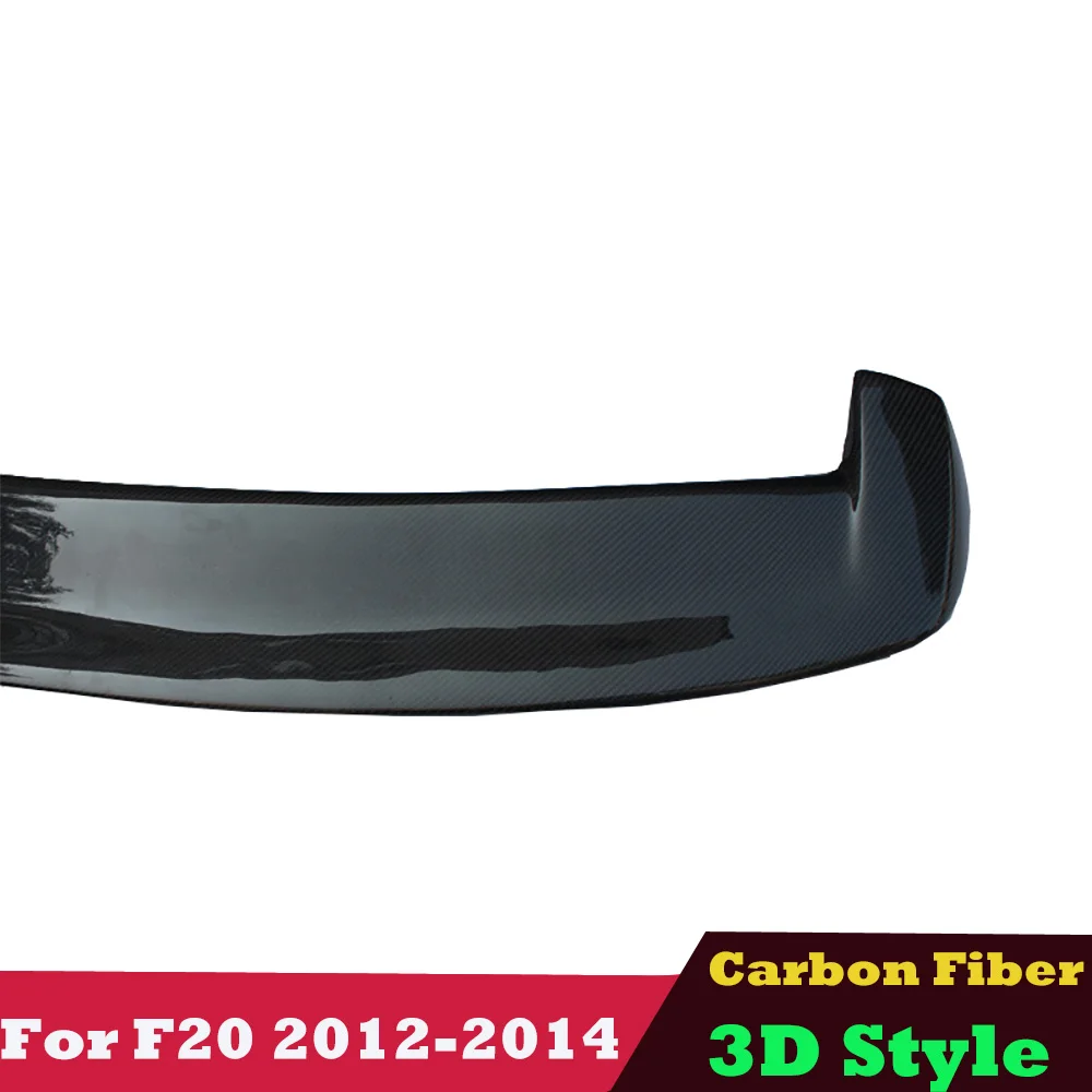 2012-2014 3D F20 Real Carbon Fiber Roof Wing Spoiler Trunk for BMW 1 Series F20 F21 pre-lci 114i 118i 120i 116d 125d 3D Style